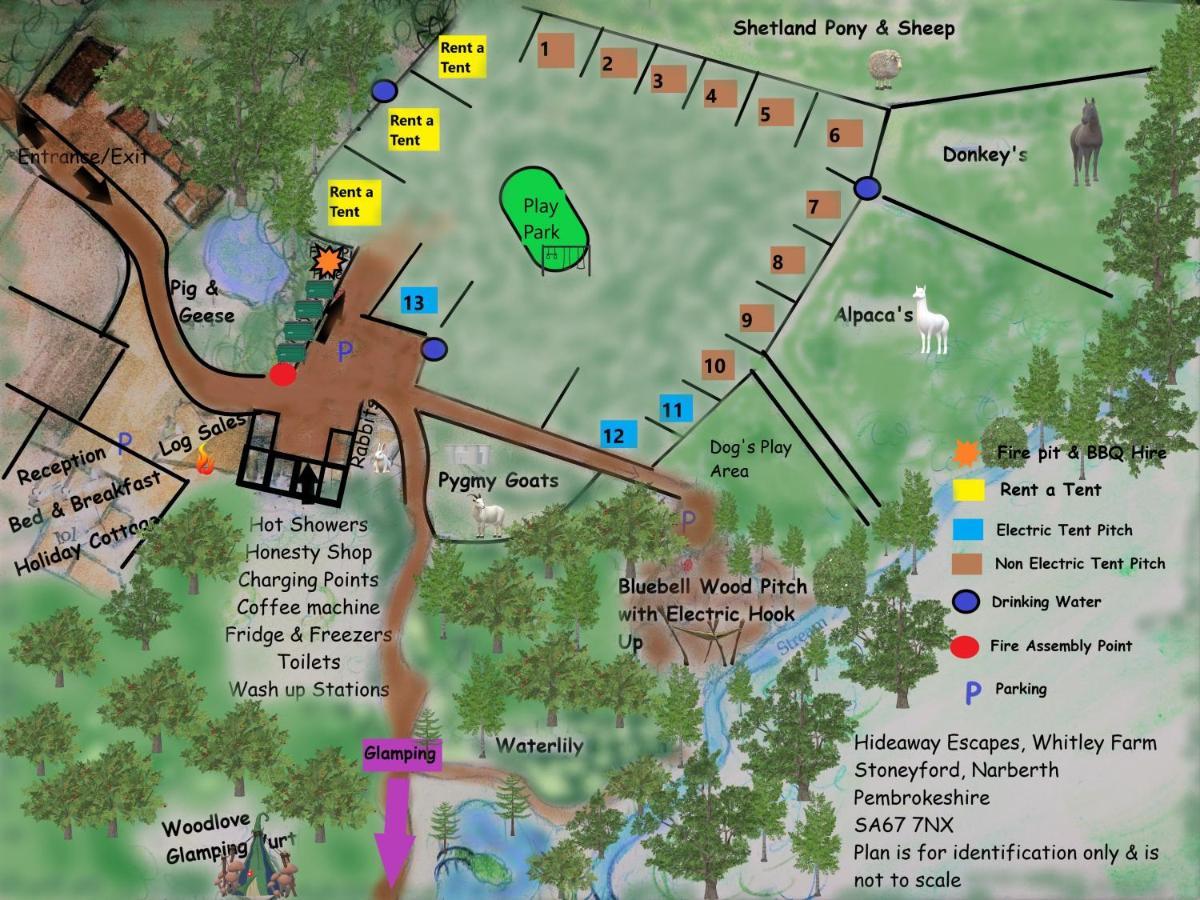 1 Glamping Tent With Kitchen & Electric On Small Family Campsite, No Bedding Supplied Нарберт Экстерьер фото